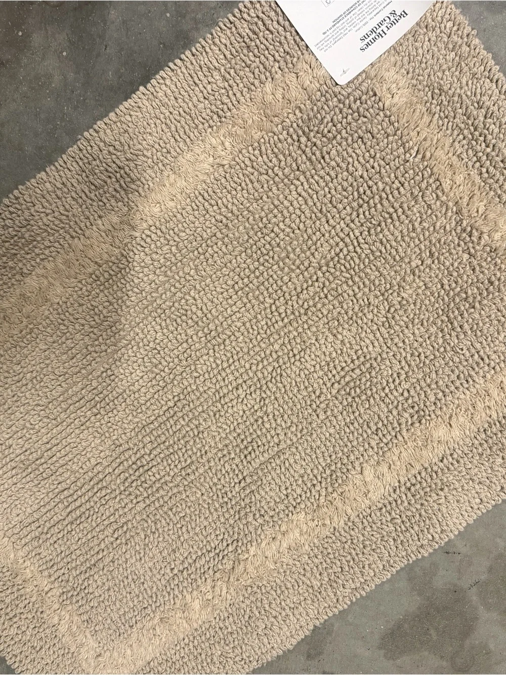 Better Homes And Gardens Beige Plush Bath Mat